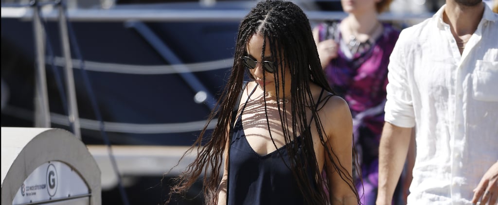 Zoë Kravitz's Slip Dress and Combat Boots Is My Go-To '90s Outfit