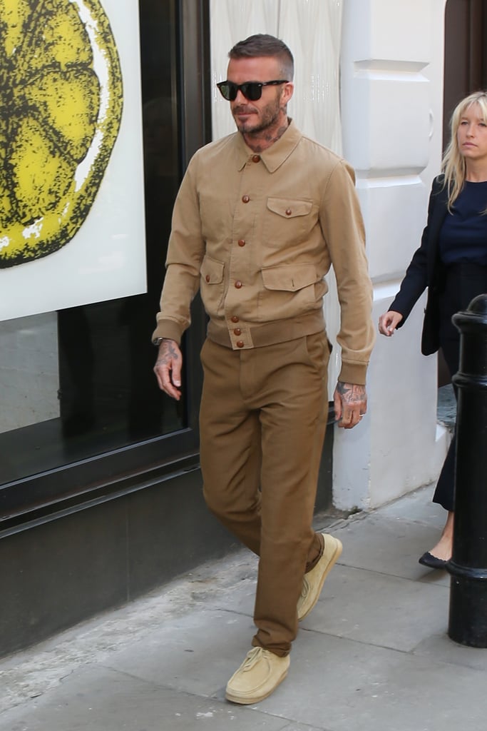 David Beckham at London Fashion Week Men's 2018