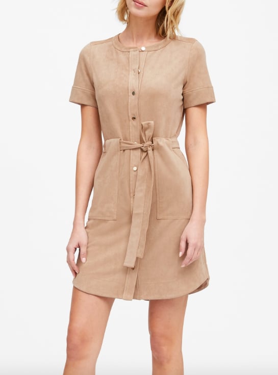 Vegan Suede Shirt Dress | Most 