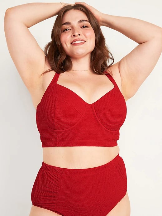 Old Navy Textured Underwire Plus-Size Bralette Swim Top