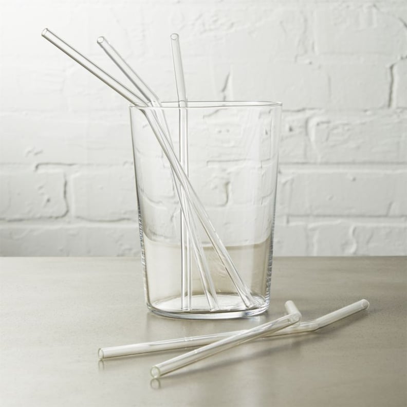Set of Eight Glass Straws