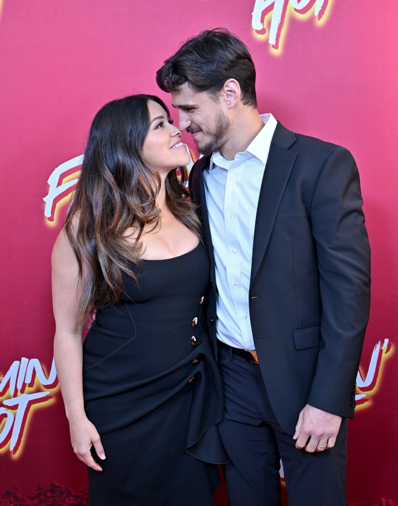 Gina Rodriguez and Joe LoCicero on "Flamin' Hot" Red Carpet