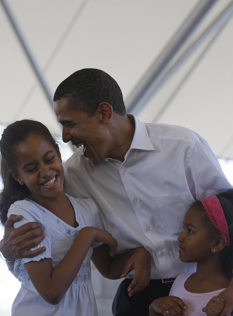 Barack Obama Cute Moments With Sasha and Malia