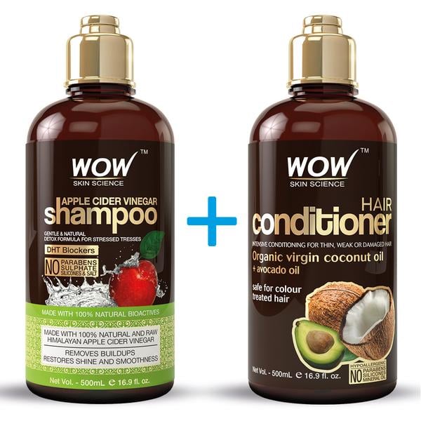 Apple Cider Vinegar Shampoo and Coconut Oil Conditioner