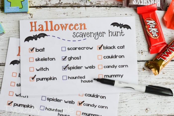 Halloween Scavenger Hunt