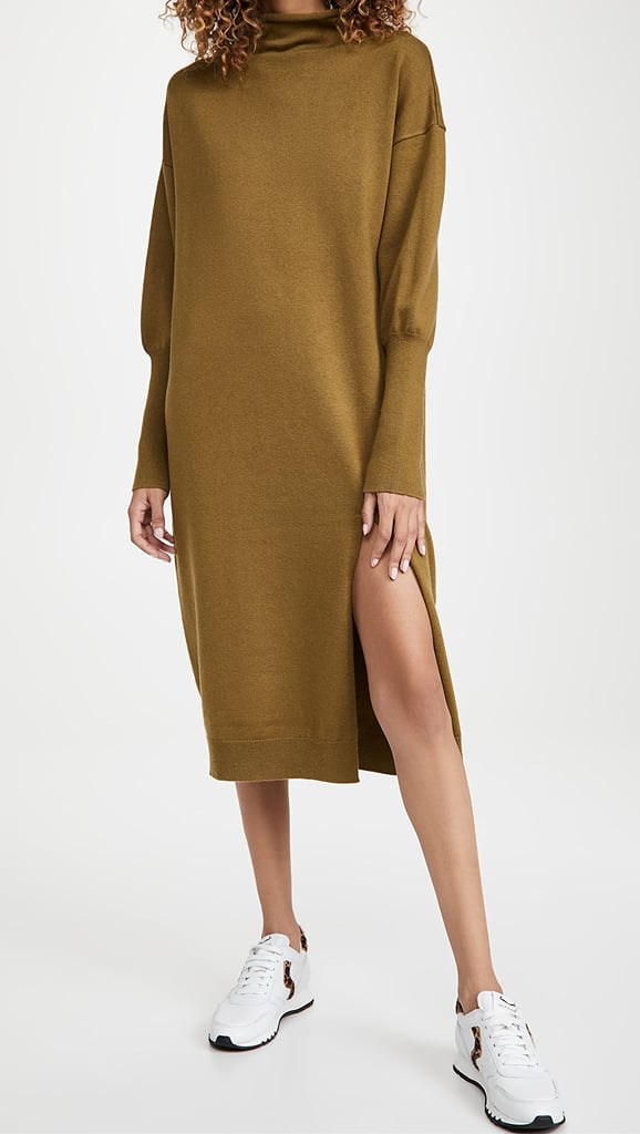 Line & Dot Beverly Mock Neck Long-Sleeve Dress
