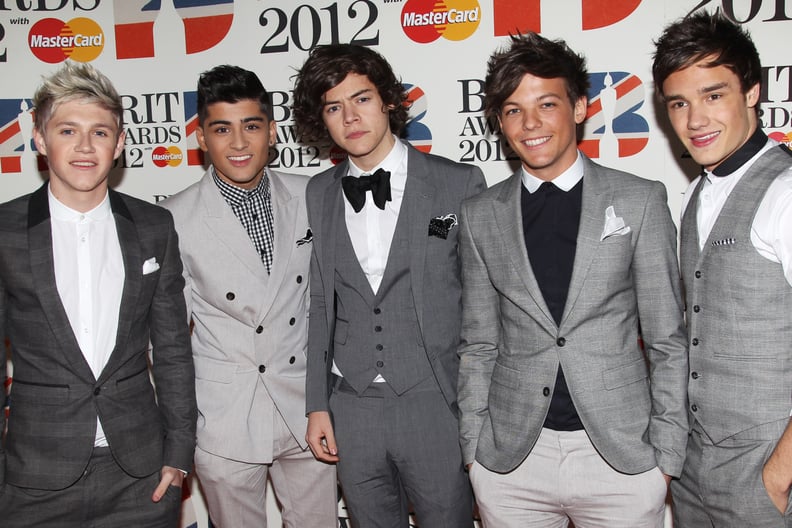 One Direction at the Brit Awards in 2012