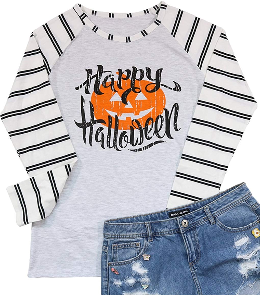 Happy Halloween Tee Shirt Happy Haunting Cute Halloween Ghost Tshirt Women's Halloween Ghost T-Shirt
