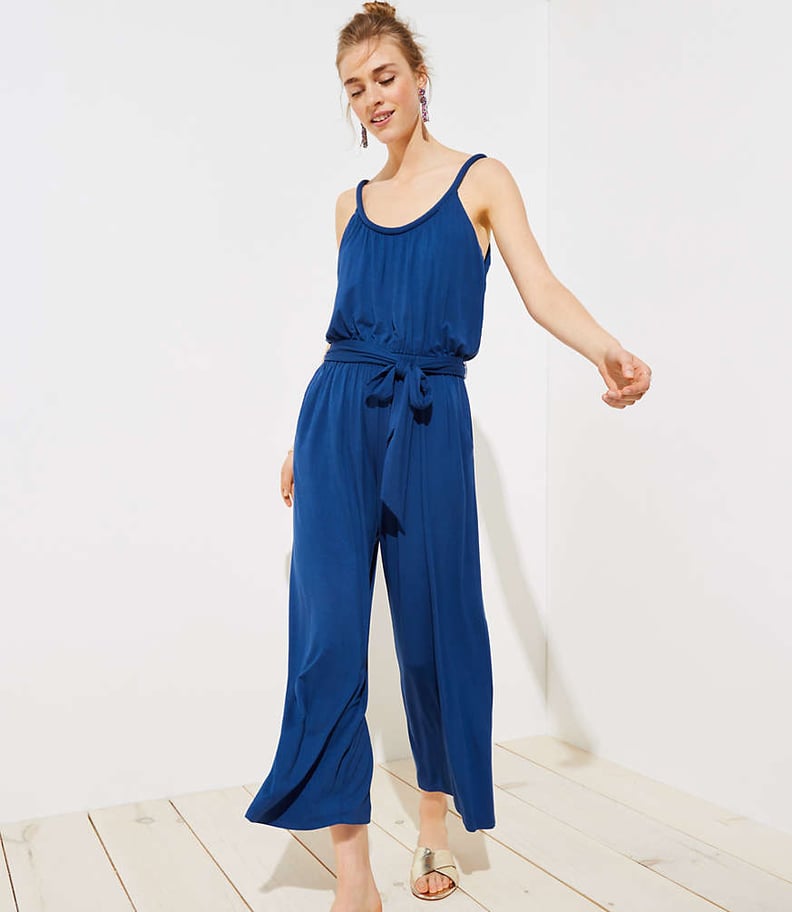 Loft Tie Waist Jumpsuit