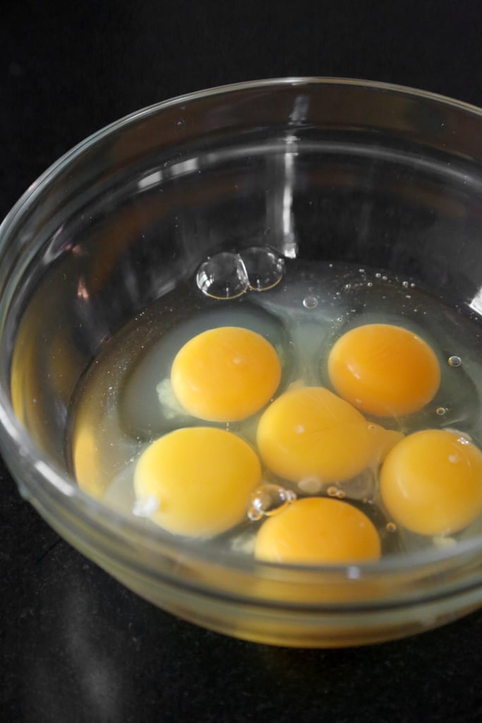 Crack Eggs Onto a Flat Surface