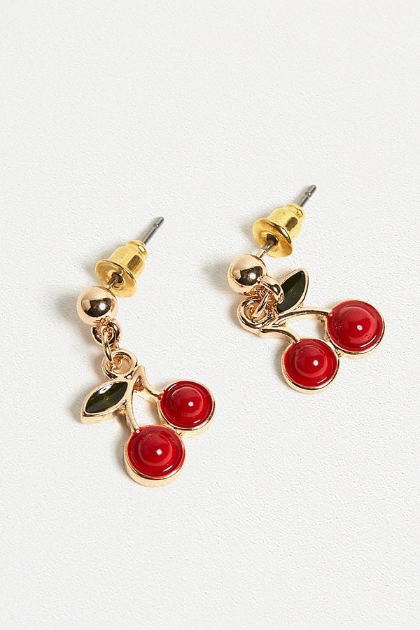 Urban Outfitters Cherry Enamel Earrings