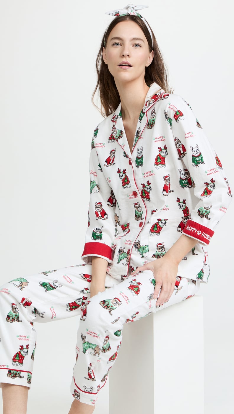 Cozy Holiday Pajamas: PJ Salvage Happy Howlidays Flannel Set
