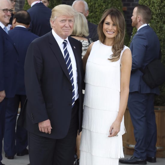 Melania Trump White Flapper Dress G20 Summit 2017