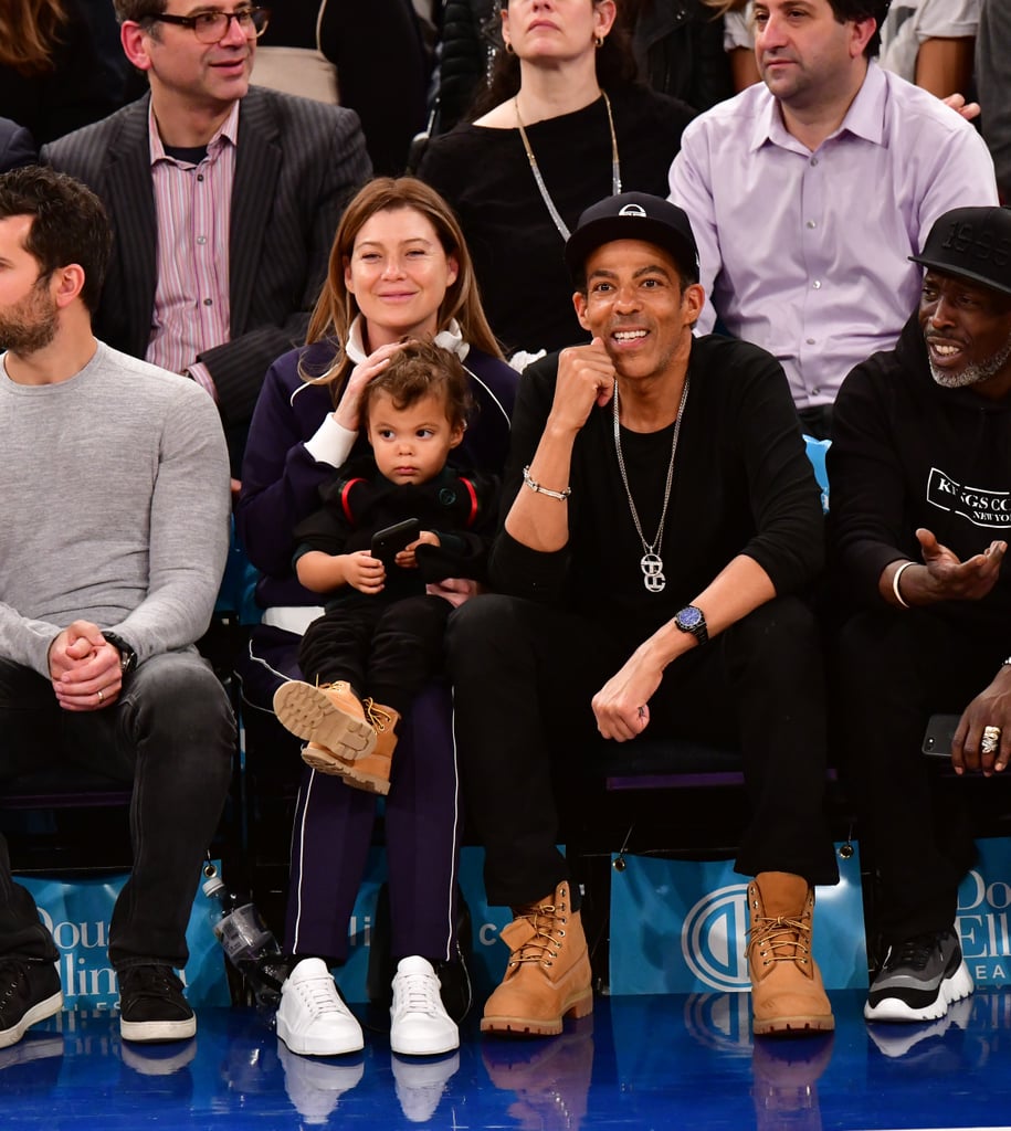 Ellen Pompeo and Chris Ivery at Knicks Game November 2018