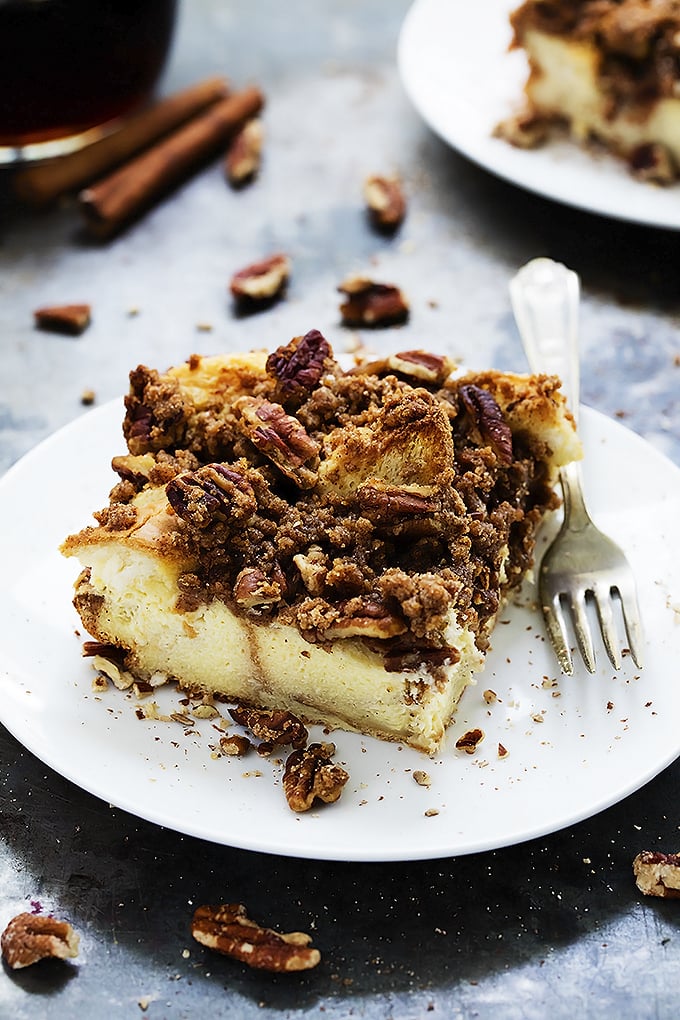 Overnight Cinnamon Pecan French Toast Casserole