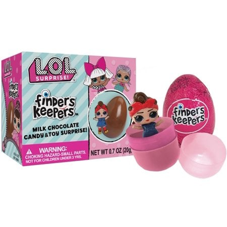 L.O.L Surprise Finders Keepers Milk Chocolate Egg Candy & Toy Surprise Mystery