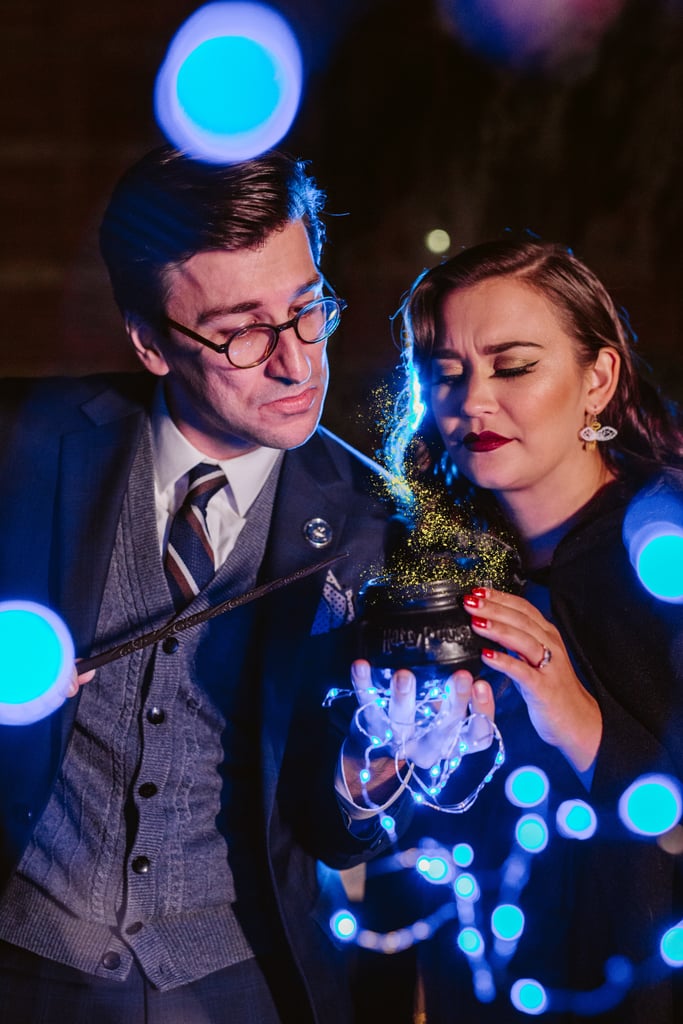 Harry Potter Hufflepuff and Ravenclaw Engagement Photos