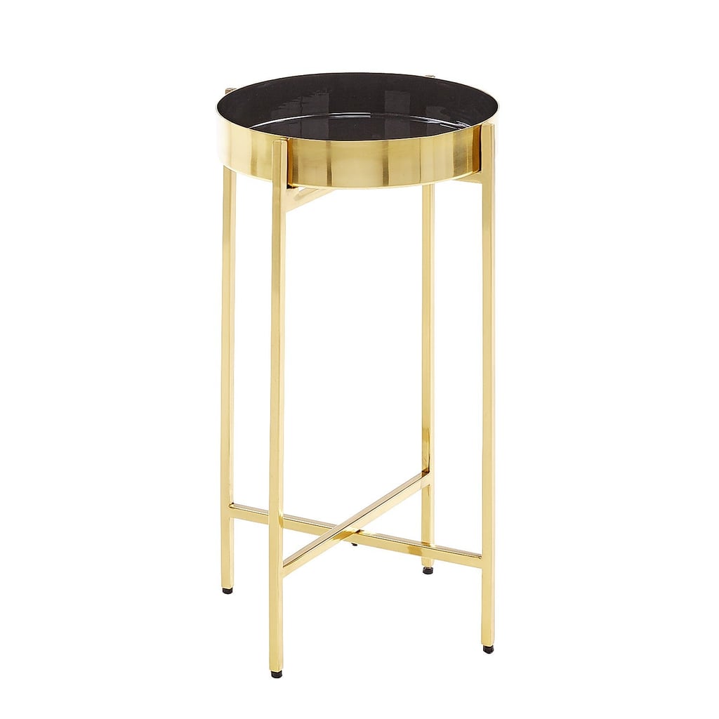 Empire Black and Gold Accent Table