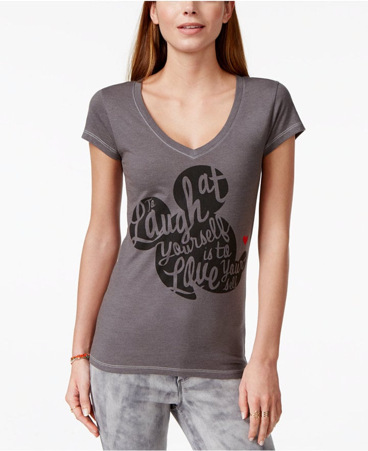 Mickey Mouse Heart Graphic T-Shirt