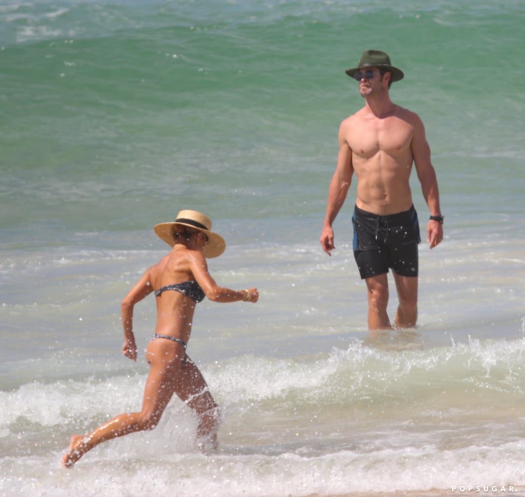 Chris Hemsworth and Matt Damon Australia Pictures April 2018