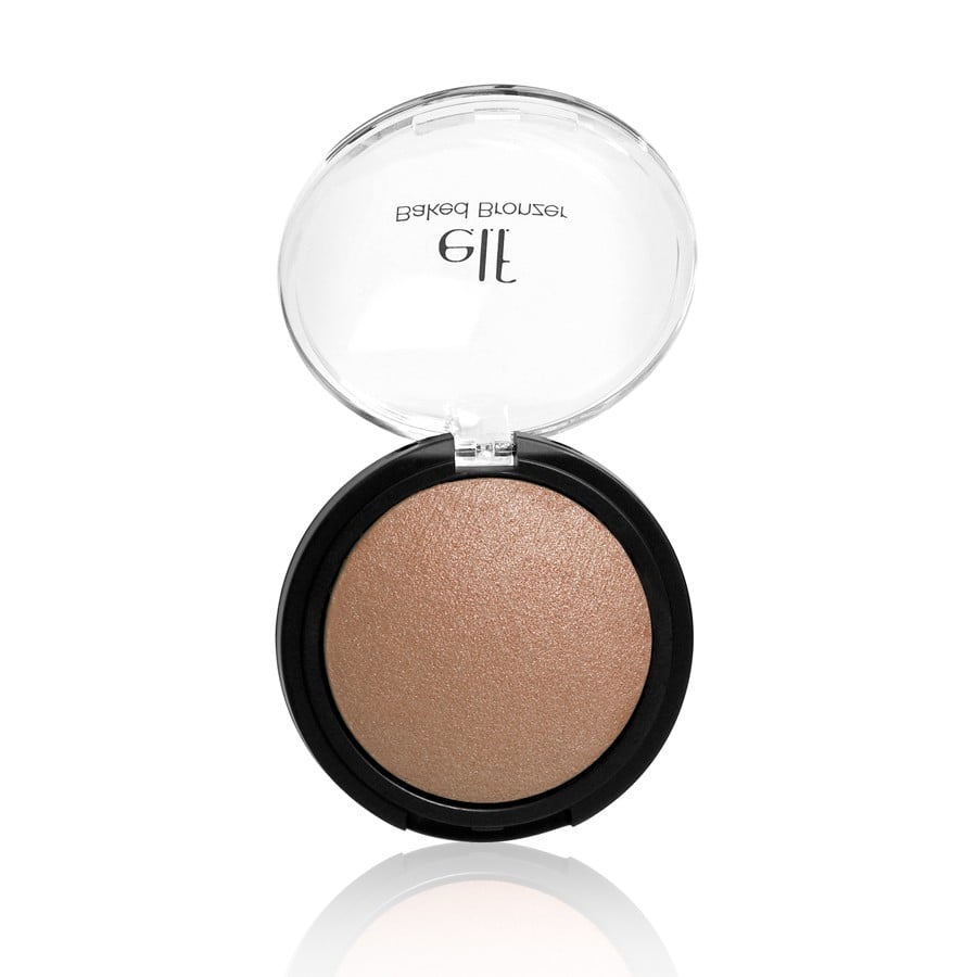 What's in the recipe for e.l.f Baked Highlighter ($4)? Jojoba oil, sunflower, apricot, and grape — a mix that will illuminate your skin in an instant. Plus, you can use it wet for an intense, vibrant effect or dry for something more natural and sheer — it's a double whammy.