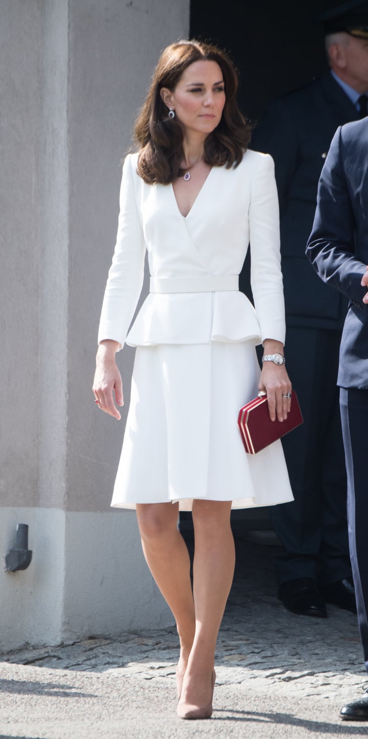 Cream With Dark Red and Neutral How Kate Middleton Works a Color