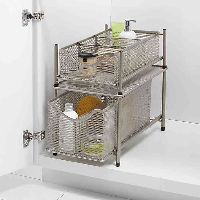 Org Under the Sink Mesh Slide-Out Cabinet Drawer Collection