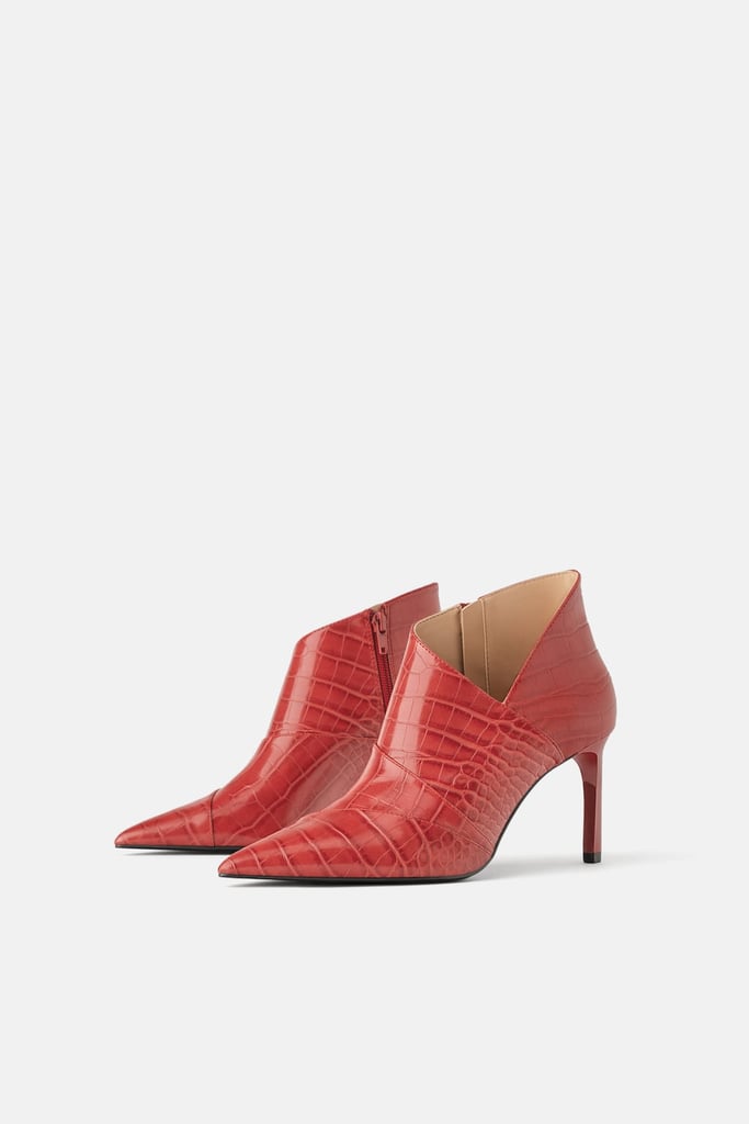 zara red boots 2019