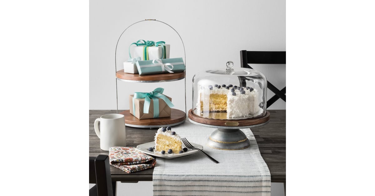 Wood & Metal Covered Cake Stand Gifts For Moms Who Bake POPSUGAR