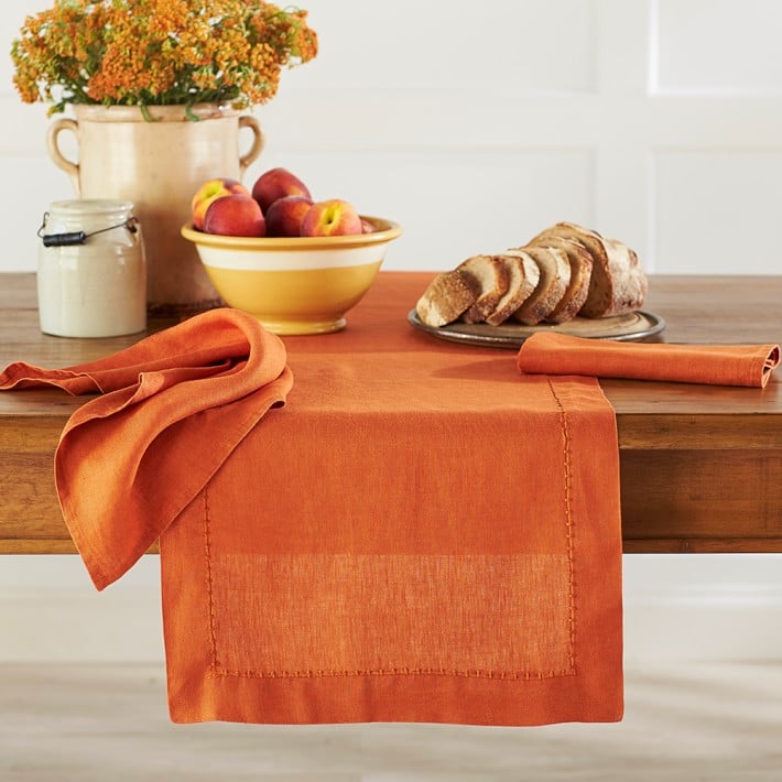 To Dress Up the Table: Italian Washed Linen Table Runner