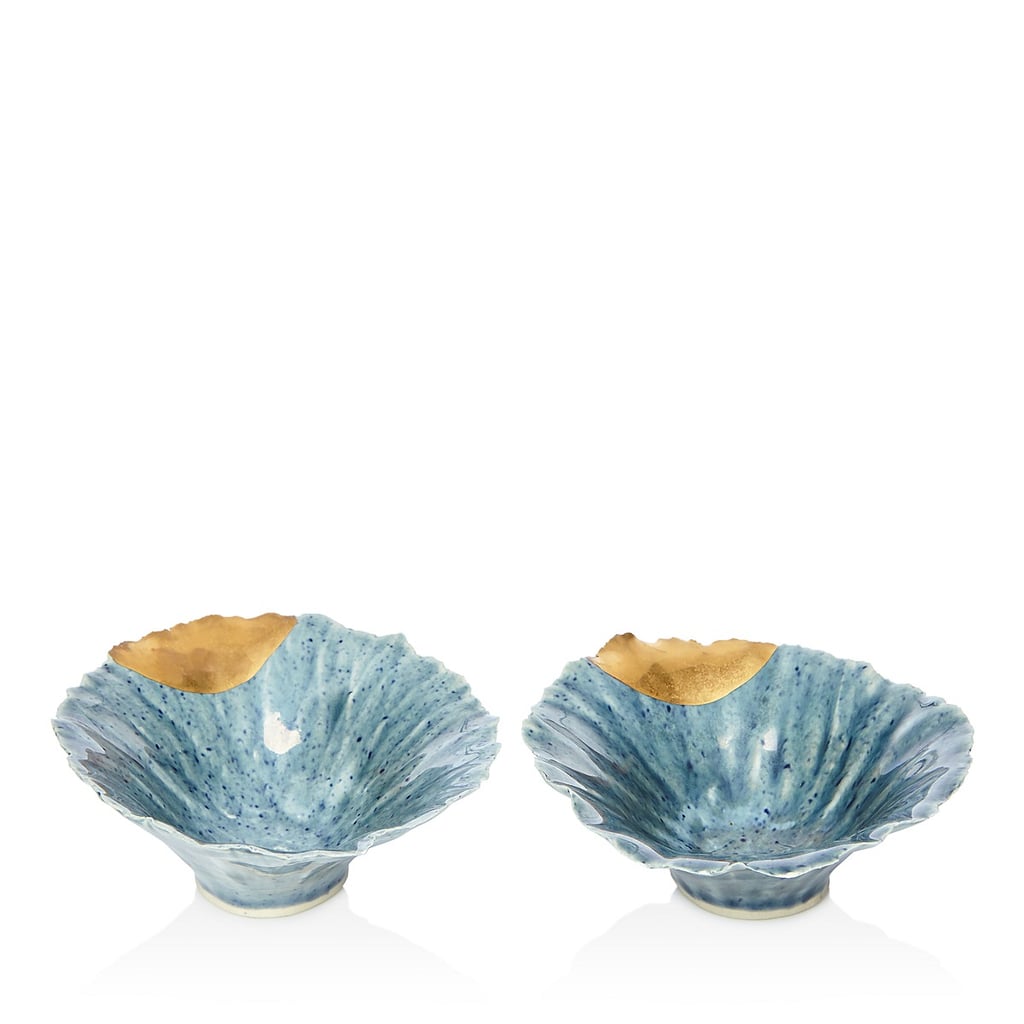 Blue Gold-Dipped Pinch Bowl ($58 for set of 2)