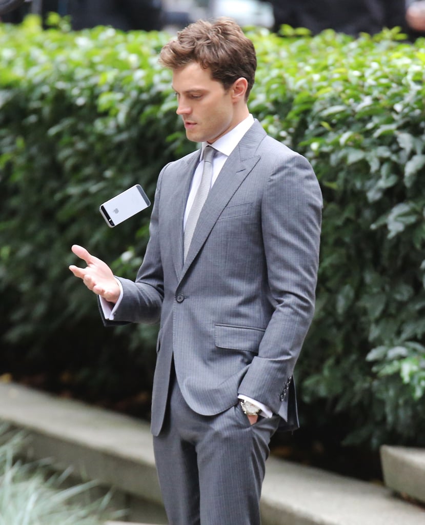 Jamie Dornan on the Fifty Shades of Grey Set