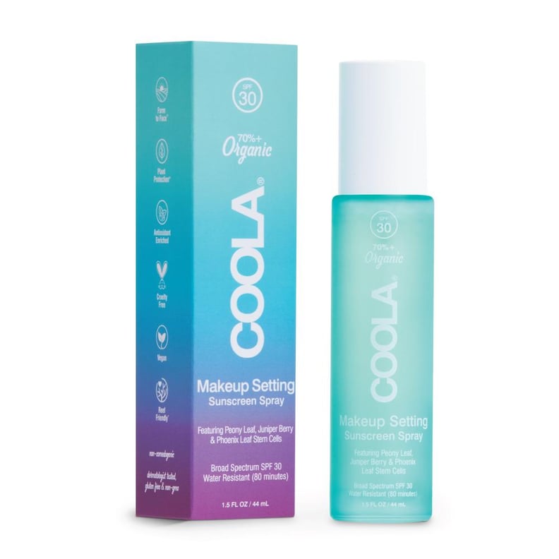 最佳设置喷淋和防晒:Coola化妆设置防晒喷雾SPF 30