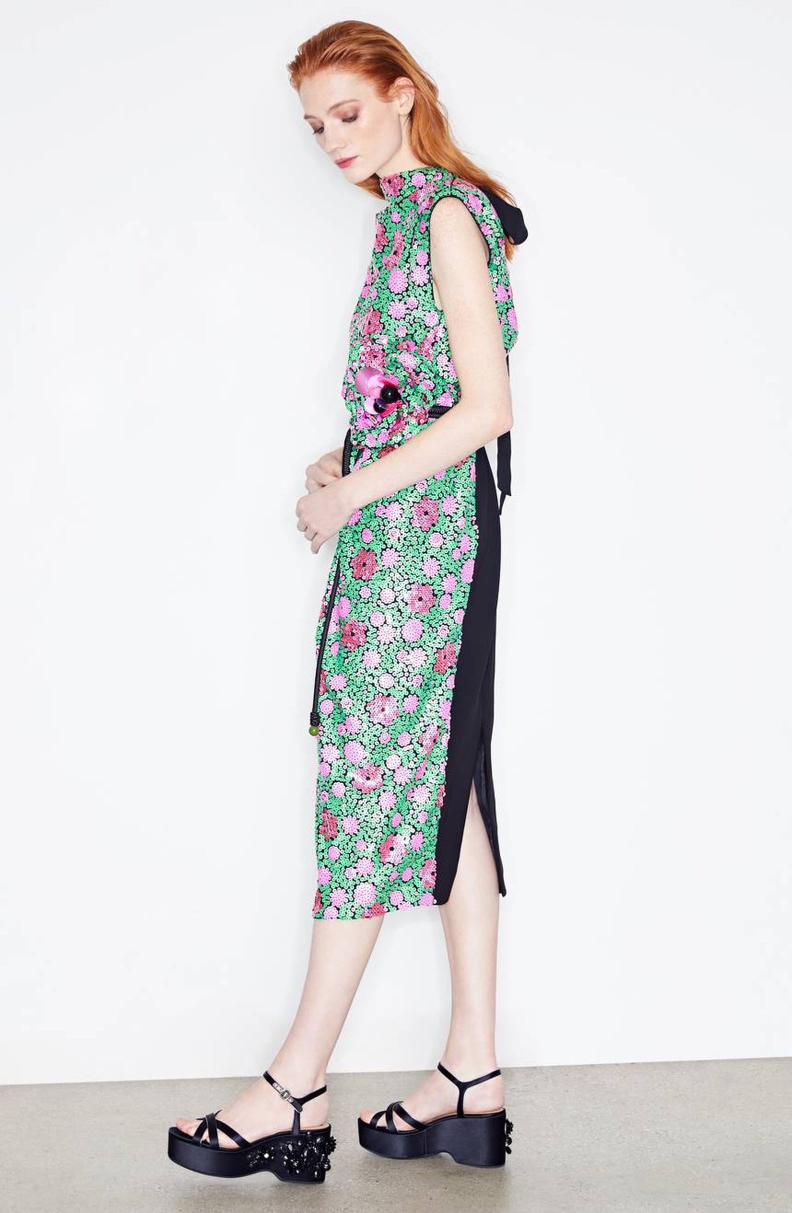 Meghan Markle Green Self Portrait Dress | POPSUGAR Fashion