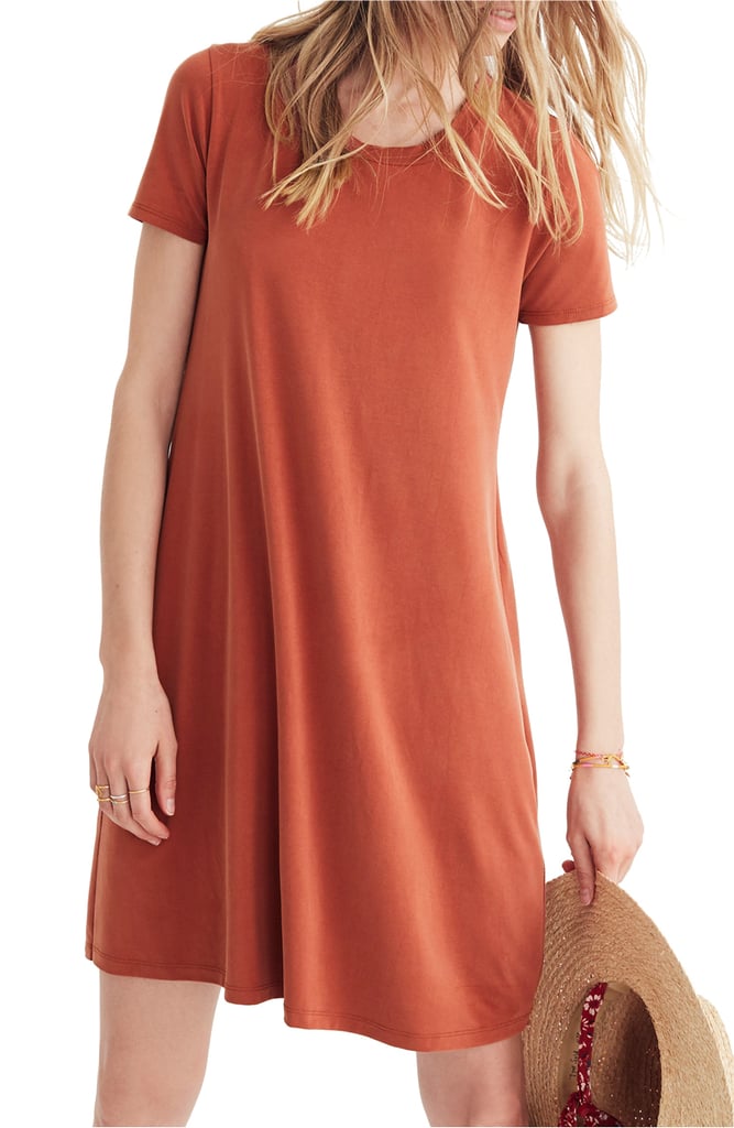Madewell Sandwashed Swingy Tee Dress