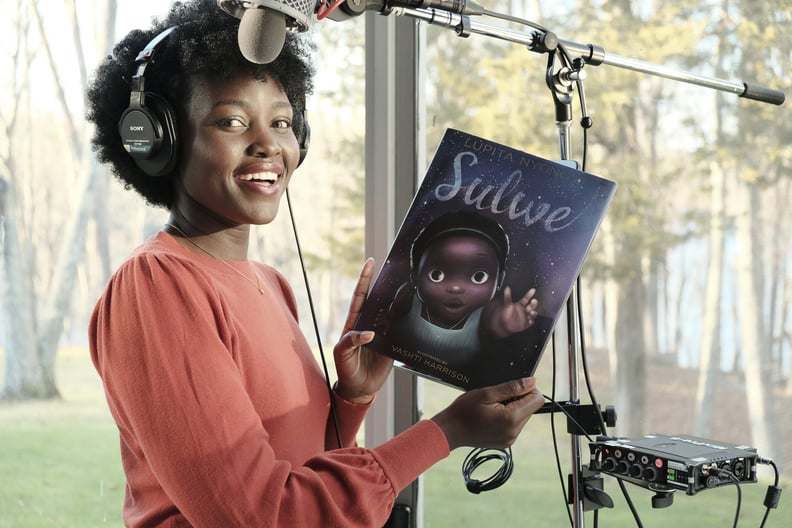 Lupita Nyong'o Recording the Sulwe Audiobook