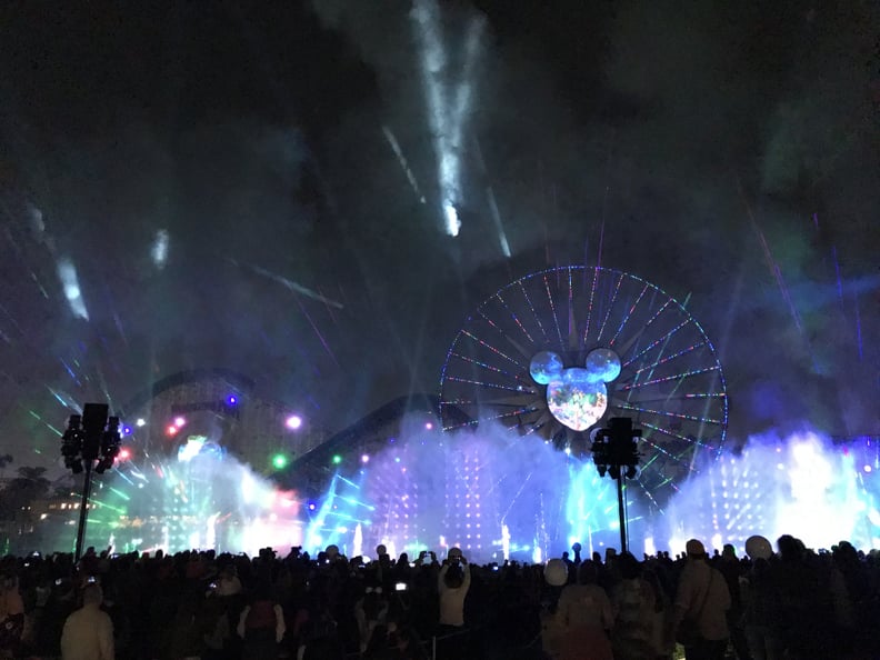 The World of Color — Season of Light nighttime spectacular illuminates Paradise Bay with a Winter fantasy show.