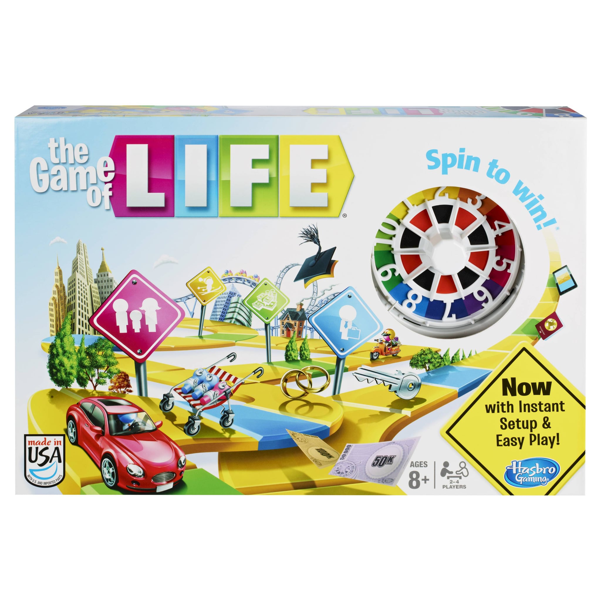 The Game of Life, Board Game for Kids Ages 8 and Up, Game for 2 to