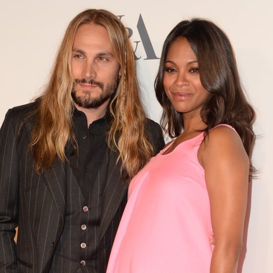 Zoe Saldana and Marco Perego at Costume Opening Party