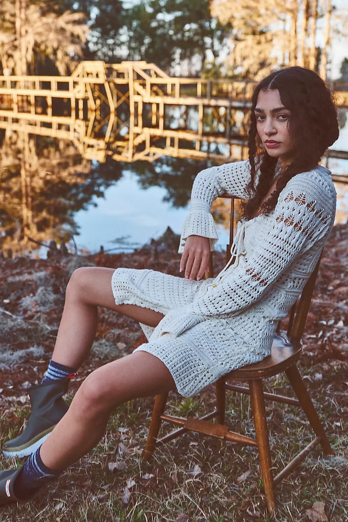 A Crochet Dress: Free People Sedona Crochet Mini Dress