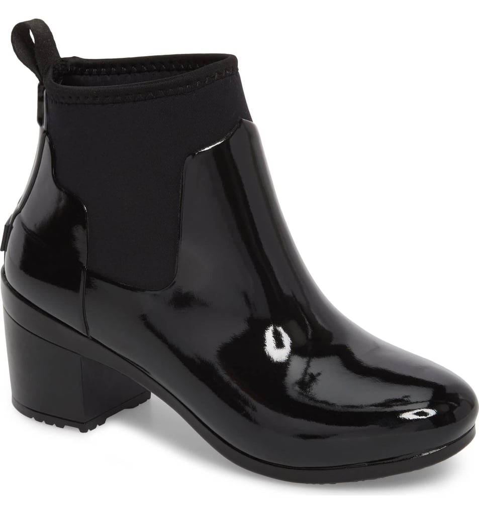 Hunter Original Refined Gloss Chelsea Waterproof Rain Bootie