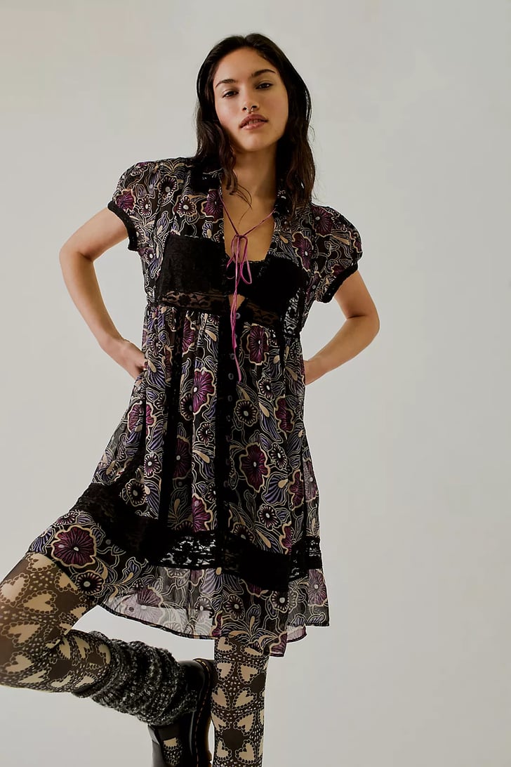 FP x Anna Sui Rosie Babydoll Mini Dress | Shop the Free People x Anna ...