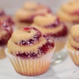 Mini PB&J Cupcakes