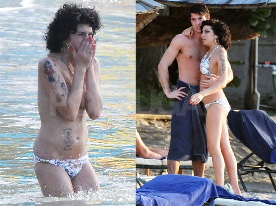 Amy Winehouse Hits The Beach 