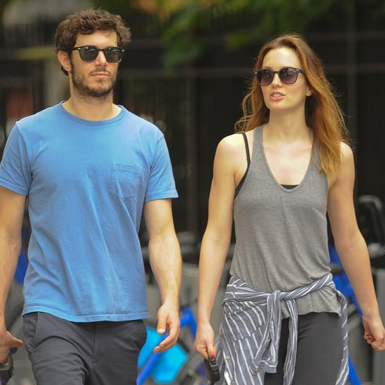 Leighton Meester and Adam Brody Walking Their Dogs