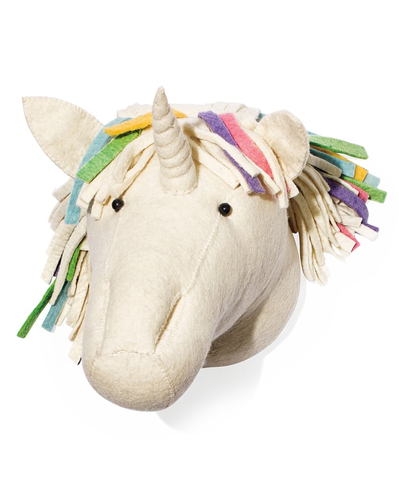 Rainbow Unicorn Head Wall Mount