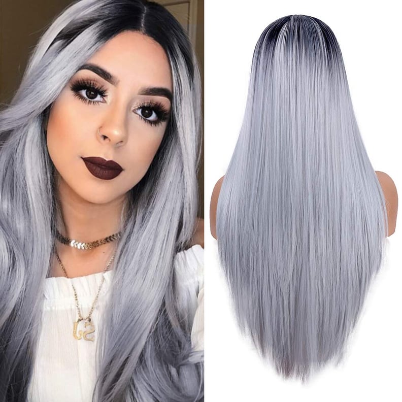 Fani Long Straight Ombre Grey Wig