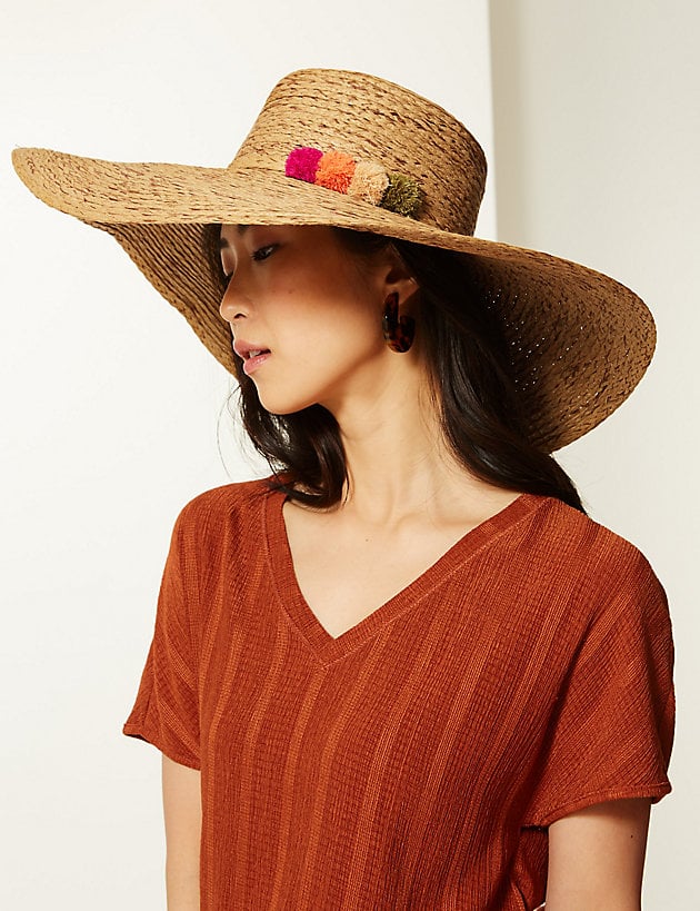 Marks and Spencer US Brim Flat Top Sun Hat