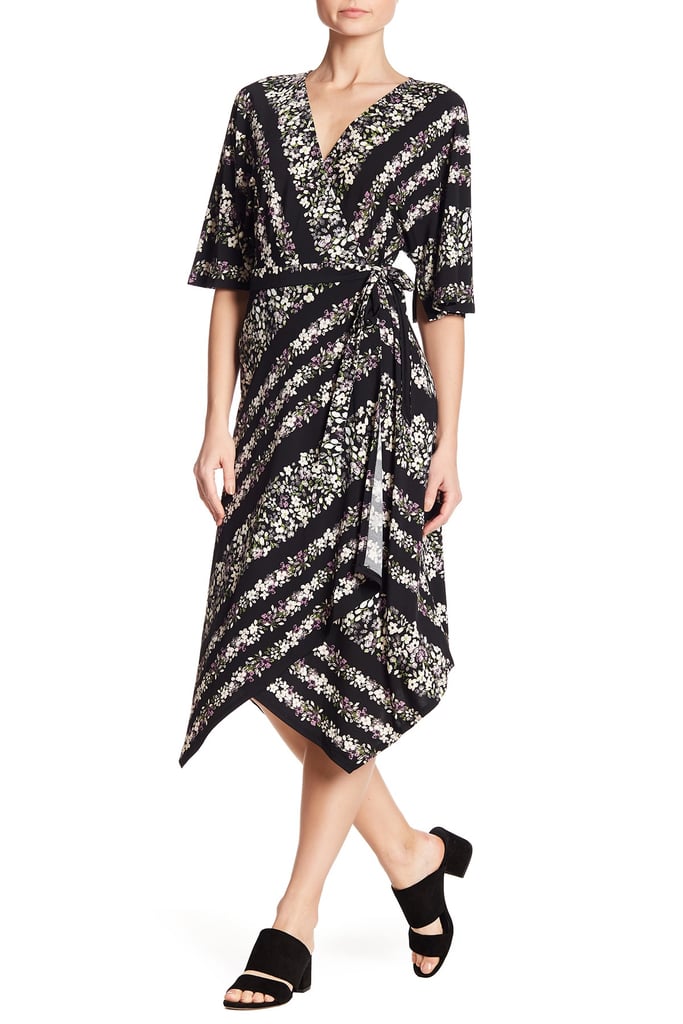 BCBGMAXAZRIA Floral Wrap Dress