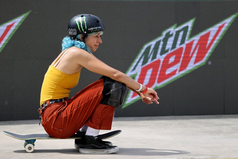 DES MOINES, IOWA - MAY 21:  Lizzie Armanto of Finland looks on during the Women's Park Semifinal at the Dew Tour on May 21, 2021 in Des Moines, Iowa. (Photo by Sean M. Haffey/Getty Images)
